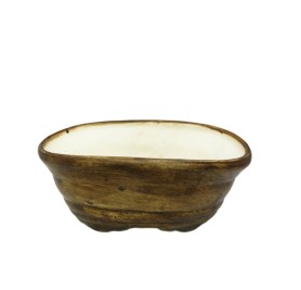 Wooden Shape Ceramic Pot